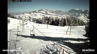 Toggenburg Wolzenalp webcam time lapse 20112012 [upl. by Nnairrehs]