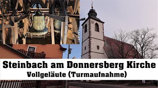 Steinbach am Donnersberg prot Kirche Vollgeläut Turmaufnahme [upl. by Atilal]