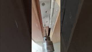 how do I install the bottom door hinge shorts shortsviral shortvideos carpenter [upl. by Ninetta822]