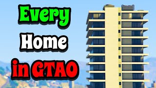 Every PlayerOwned Home in GTA Online [upl. by Prudi814]