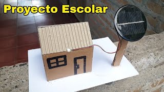 Increíble maquete con iluminación usando panel solar  proyecto escolar [upl. by Zimmer]