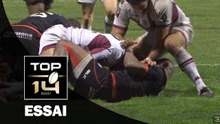 TOP 14 – Toulouse  BordeauxBègles  1313 Essai Metuisela TALEBULA BOR – J18 – saison 20152016 [upl. by Nauq]