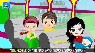 Wheels on the Bus  Rhyme with Lyrics  English Nursery Rhymes for Children [upl. by Remde116]