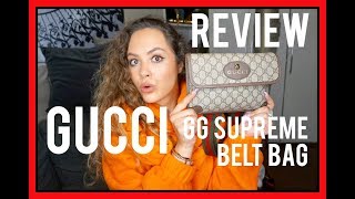 GUCCI BELT BAG REVIEW amp HOW TO STYLE A BELT BAG  CAIE THORPE [upl. by Devan]