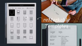 reMarkable 2 Template Tour [upl. by Zenas706]