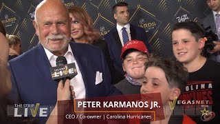 Peter Karmanos Jr and family showcase NHL Awards 2019 Red Carpet Mandalay Bay Las Vegas [upl. by Haland171]