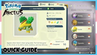 Where To Catch Grotle Crimson Mirelands In Pokemon Legends Arceus  Location Quick Guide [upl. by Shelbi]