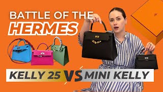 Hermes Kelly 25 VS Mini Kelly Comparison amp Full Review ❤️‍🔥 Which One Is Right For You [upl. by Antonia]