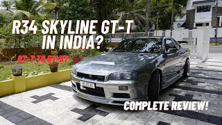 R34 Skyline GTT in India  Only 1 in the Whole Country  Complete Review  Professordpiston [upl. by Elka604]