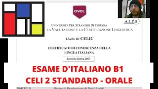 Esame di italiano CELI 2  B1 Standard orale [upl. by Joktan473]