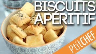 Recette de biscuits apéritif faits maison  Ptitchefcom [upl. by Waal87]