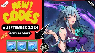 😍6 SEPTEMBER🎁CODES💥MYTHIC HEROES CODES 2024 MYTHIC HEROES CODES MYTHIC HEROES PROMO CODE [upl. by Onaled]