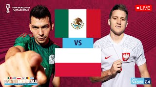 Messico Polonia LIVE 🇲🇽🇵🇱 Zielinski e Lozano in campo⚽ DIRETTA Mondiali [upl. by Alpheus]