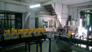 Fully Automatic Lube Oil Labeling Filling Capping amp Sealing Machine [upl. by Nivra]