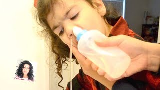 Nasal Lavage  How to use nasal Lavage on Kids  Clear Stuffy Nose [upl. by Loni881]