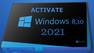 HOW TO ACTIVATE WINDOW 10 IN 2021 WITHOUT ANY PROGRAM  ACTIVATE WINDOWS 8 AND 10 WITHOUT SOFTYWARE [upl. by Rossy]