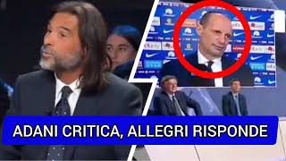 DOMENICA SPORTIVA  Adani CRITICA la JUVE‼️ Allegri risponde FURIOSO ‼️ [upl. by Eidahs]