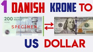 1 USD to DKK Dollar to Danish Krone Exchange Rates Today 08 JULY 2024 DENMARK Greenland [upl. by Eicram]