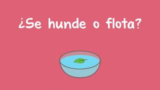 ¿Se hunde o flota  Does it Sink or Float Spanish [upl. by Kosse]