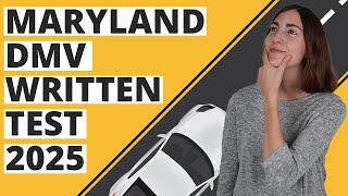 Maryland DMV Written Test 2025 60 Questions with Explained Answers [upl. by Octavia]