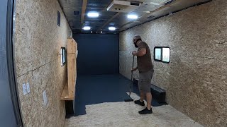 Cargo trailer conversion part 2 Coating the floors [upl. by Ahseal421]