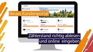 Neues Kundenportal registrieren und Zählerstand online eingeben [upl. by Chadbourne429]