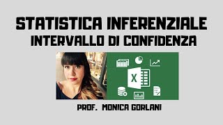 STATISTICA INFERENZIALE INTERVALLO CONFIDENZA EXCEL [upl. by Emia795]