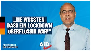 Peter Boehringer „Sie wussten dass ein Lockdown überflüssig war“ [upl. by Zaccaria]