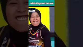 Kepuasan Megawati Setelah Taktik nya Berhasil volleyball [upl. by Aidin]