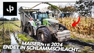 Mais 2024 🌽 Schlammschlacht in Dänemark  JP Agrar [upl. by Assiralc]