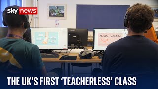 School introduces UKs first teacherless classroom using artificial intelligence [upl. by Barnet]