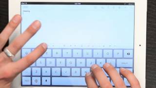 How to Bold amp Underline on Notepad for the iPad  Tech Yeah [upl. by Nosam470]