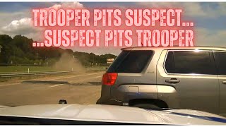 Felony fleeing with stolen firearm  Arkansas State Police PIT Maneuver on GMC Terrain pursuit [upl. by Callery]