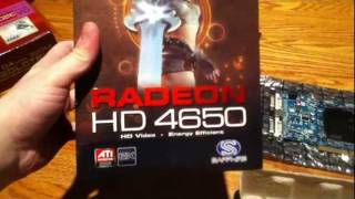 Unboxing Of Sapphire Radeon HD 4650 AGP 8x Graphics Card [upl. by Avruch915]