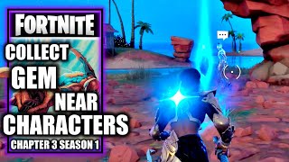 Collect Gem Fragments Near Characters  Shanta Quest  Fortnite Chapter 3 Season 1 [upl. by Eanwahs931]