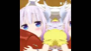 Kanna kamui Kobayashi Chi no maid dragon anime videos she so cute 🥰 [upl. by Phil]