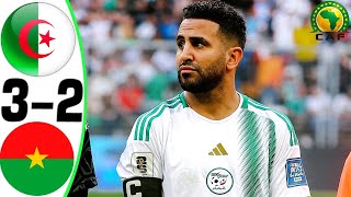 Algeria vs Burkina Faso 32  All Goals and Highlights  2024 🔥 MAHREZ [upl. by Eyr]