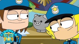 Sidewalk Cops Cartoon  The Piggy Bank  Cartoons and Kids Songs  Kids Cartoons  Moonbug TV [upl. by Emanuela953]