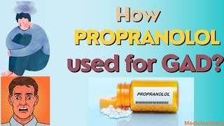 How Propranolol used for GAD propranolol generalizedanxietydisorder betablocker youtuber [upl. by Ecnadnac927]