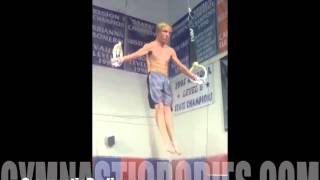 Learn How to Use Gymnastic Rings  Heath Anderson Working Iron Cross Pulls [upl. by Diad357]