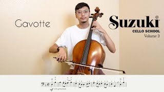 Gavotte on Cello Suzuki Book 3 [upl. by Nathaniel953]