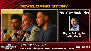 NBA News 76ers GM Bryan Colangelo Accused Of Using Secret Twitter Accounts [upl. by Annoj]