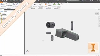 Inventor 101 Placing and Orienting Parts in an Assembly [upl. by Annadiane284]