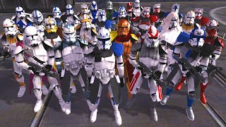 ALL Clone Commanders Execute ORDER 66  Men of War Star Wars Mod Battle Simulator [upl. by Popper]