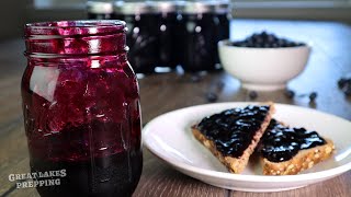 Canning Blueberry Jam  How to Make Delicious Preserves from Fresh Blueberries [upl. by Cypro199]