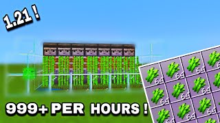 Best easy 121 Minecraft sugarcane fram  minecraft 2024 [upl. by Artapoelc]