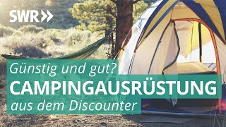 Campingausrüstung vom Discounter – günstig aber auch gut  Marktcheck SWR [upl. by Carola]