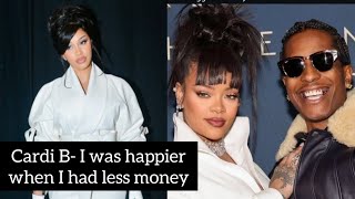 Cardi B REVEALS Why She was HAPPIER Before Money amp Fame  Rihanna and ASAP at the Achievement Awards [upl. by Josi]