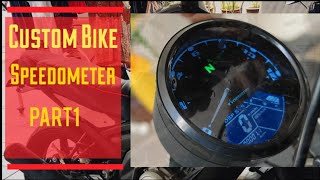 Fz Cafe Racer Custom Bike Speedometer Modification Part1 [upl. by Metcalf78]