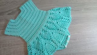 BODY A CROCHET O GANCHILLO PARA BEBE  PASO A PASO  0 A 3 MESES [upl. by Marguerite980]